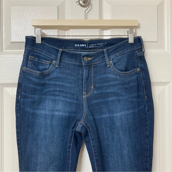 Old Navy Women’s Curvy Mid Rise Skinny Jeans Size 6 Short Casual Preppy Denim - Picture 11 of 16